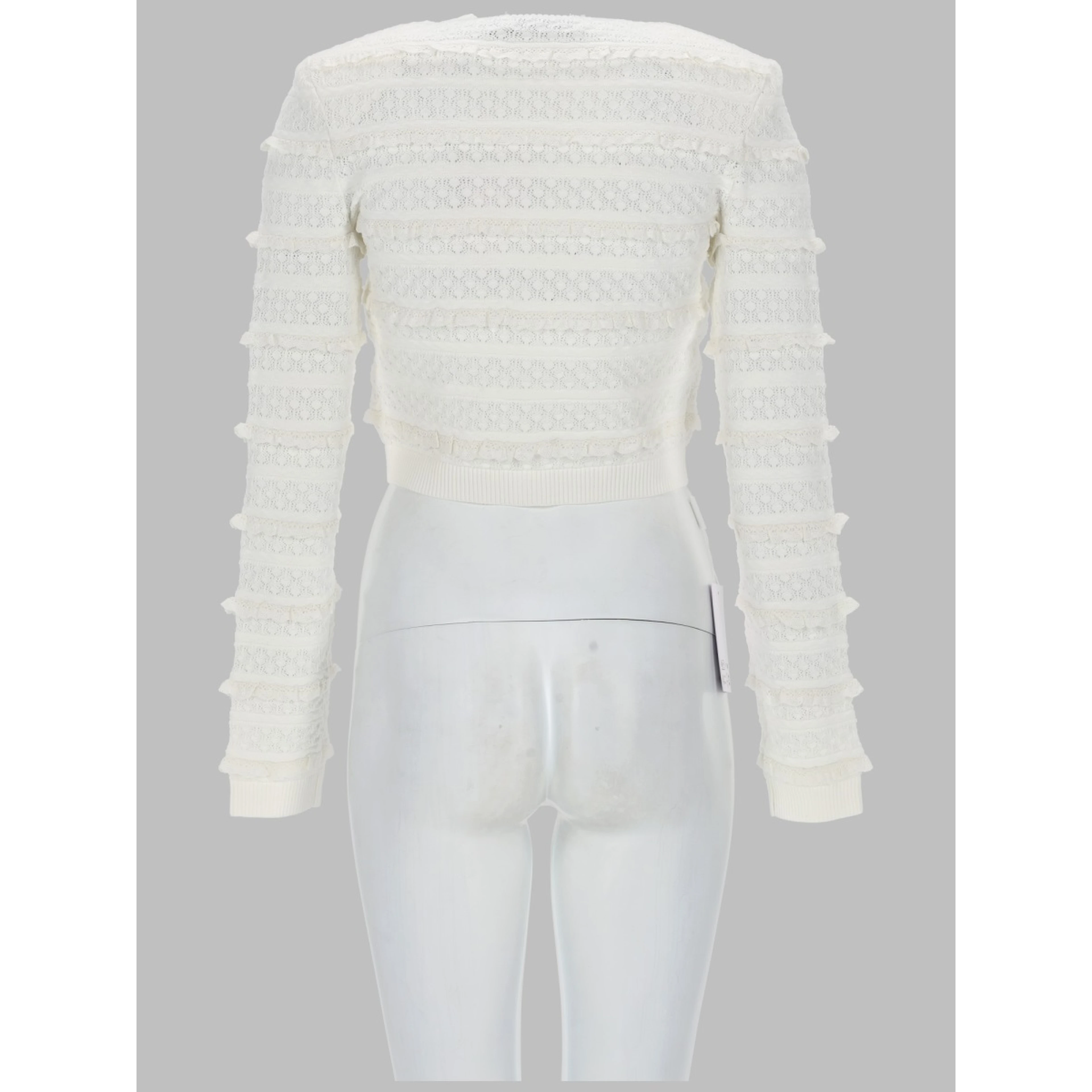 CARDIGAN TRAFORATO CON STRASS