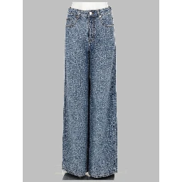 JEANS CON STRASS EFFETTO COCCODRILLO