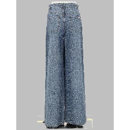 JEANS CON STRASS EFFETTO COCCODRILLO