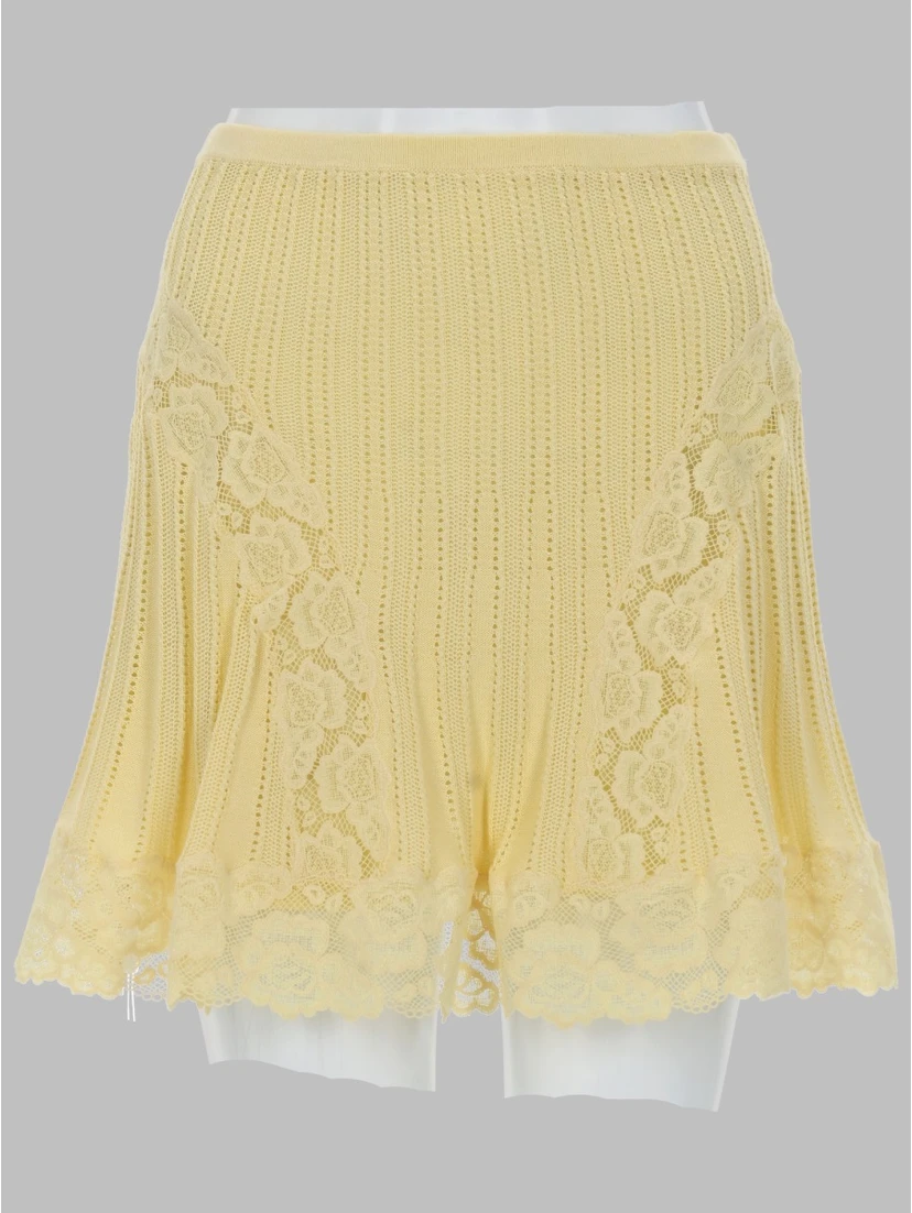 MINIGONNA IN MAGLIA TRAFORATA