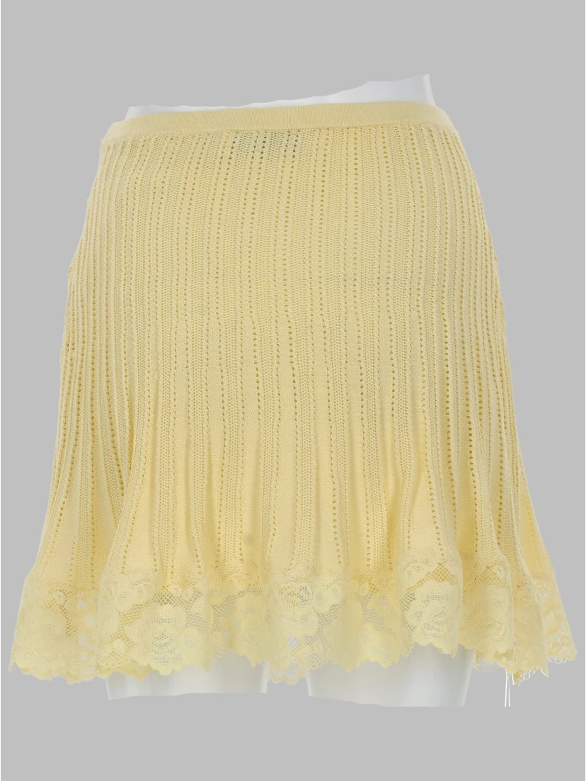 MINIGONNA IN MAGLIA TRAFORATA