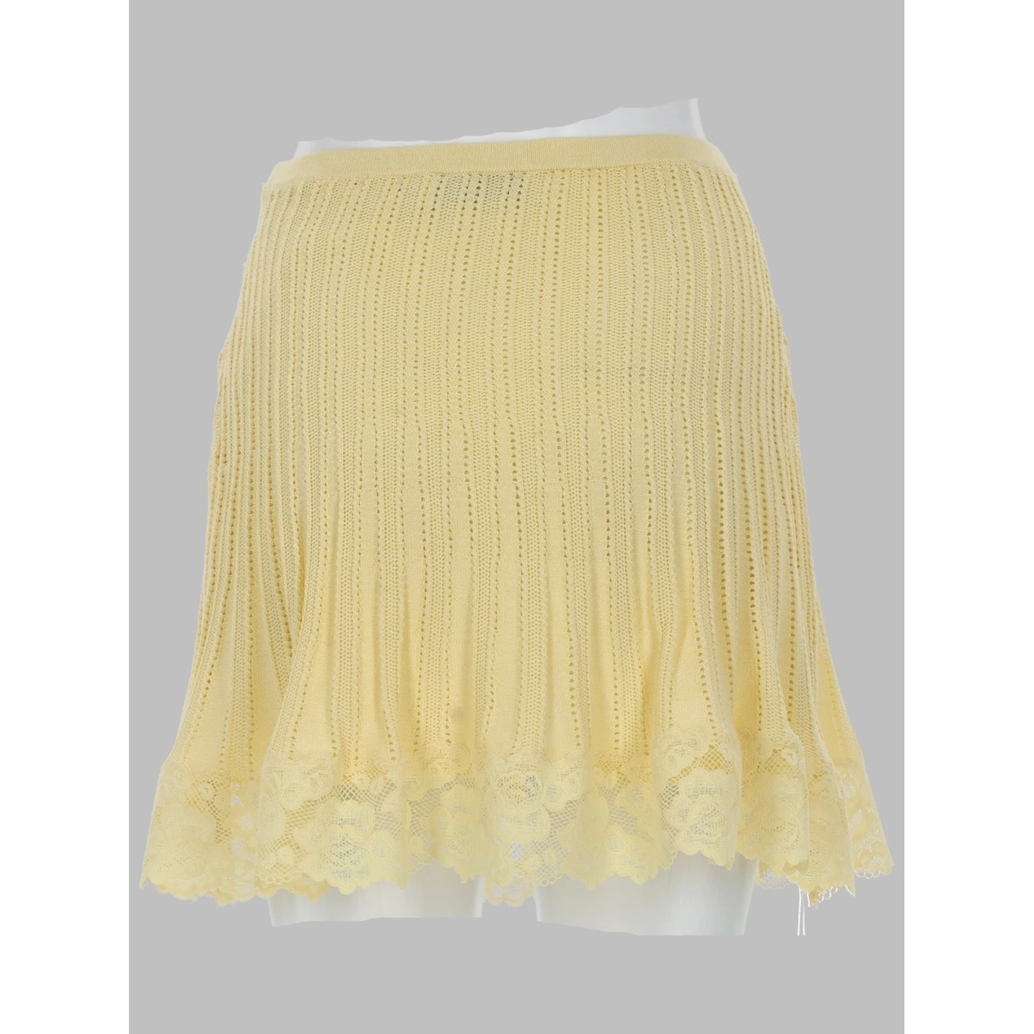 MINIGONNA IN MAGLIA TRAFORATA