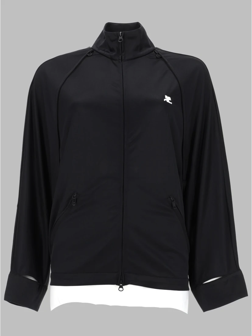 GIACCA TRACK CON MANICHE CUT-OUT