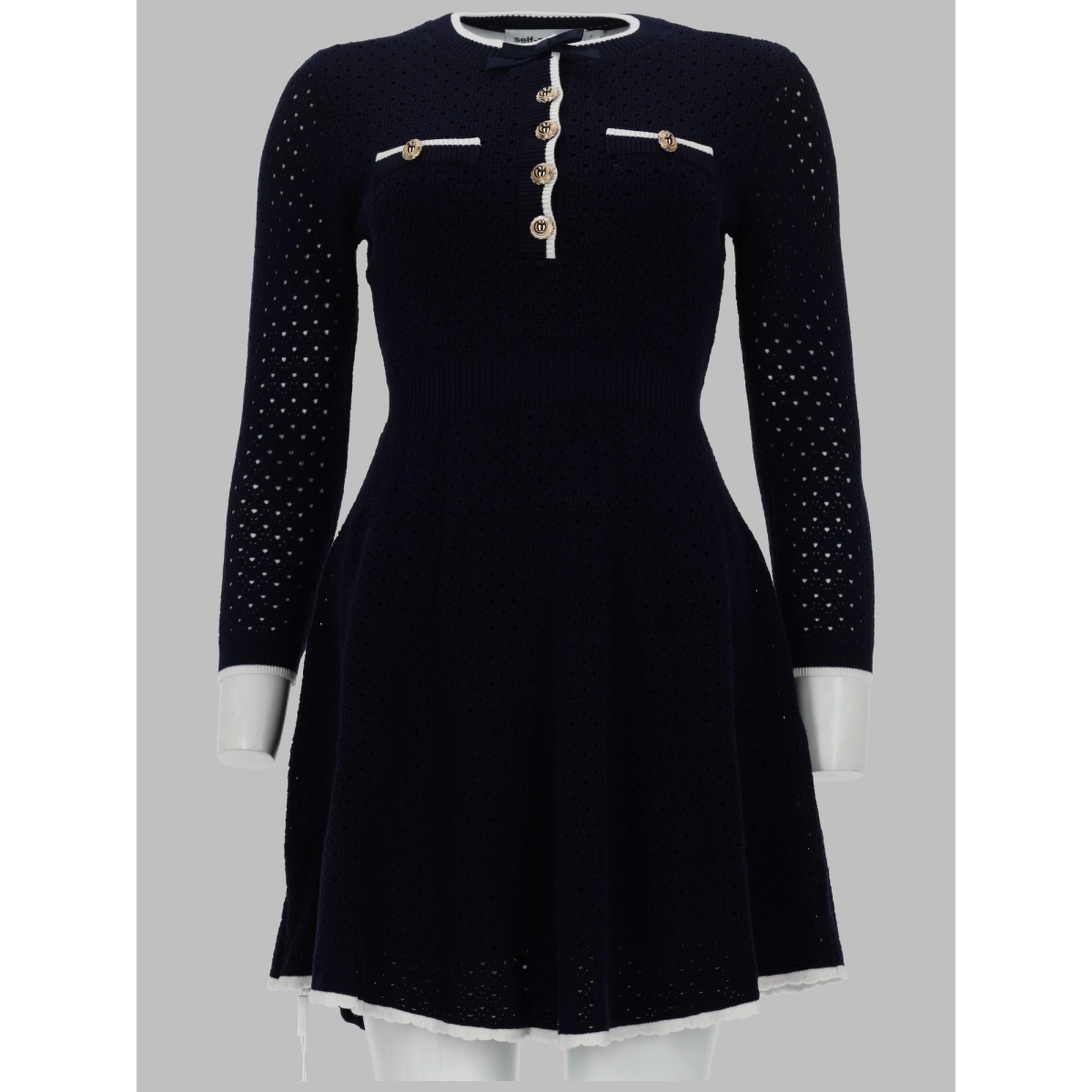 MINI ABITO IN MAGLIA CON FIOCCO