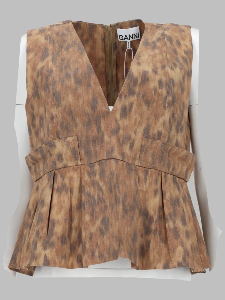 BLUSA IN COTONE CON STAMPA