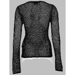 TOP IN MESH DI COTONE MERCERIZZATO