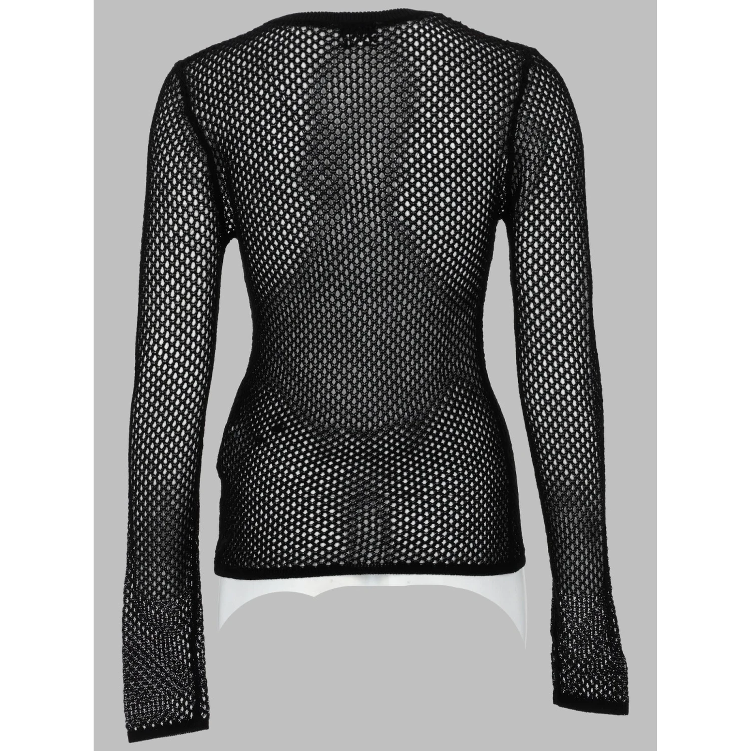 TOP IN MESH DI COTONE MERCERIZZATO
