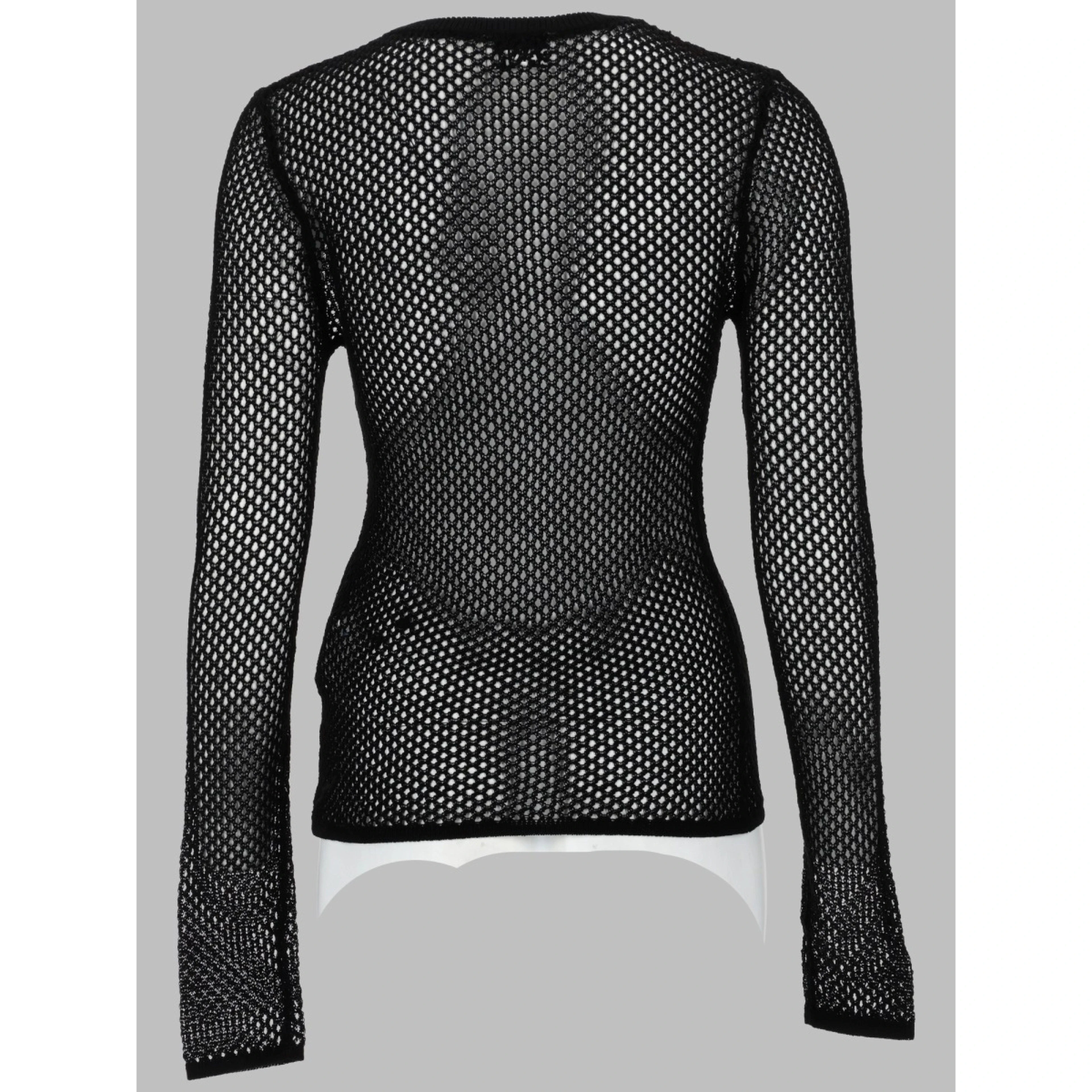 TOP IN MESH DI COTONE MERCERIZZATO