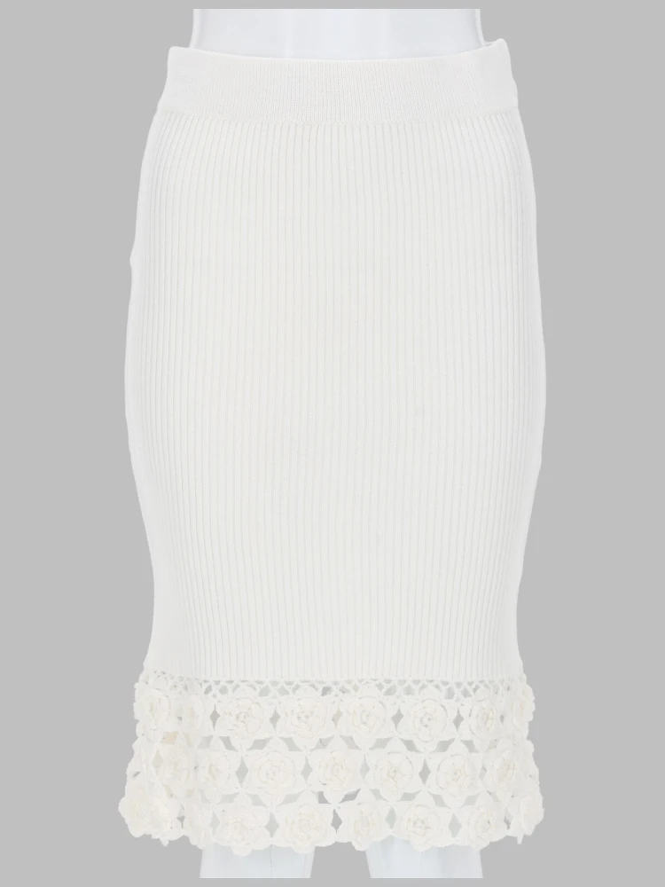 GONNA CON BORDO IN CROCHET