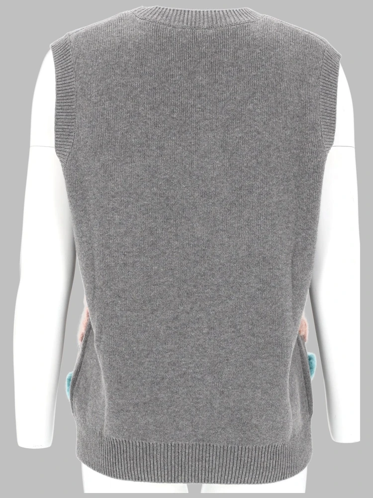 GILET CON APPLICAZIONI FLOREALI alternative