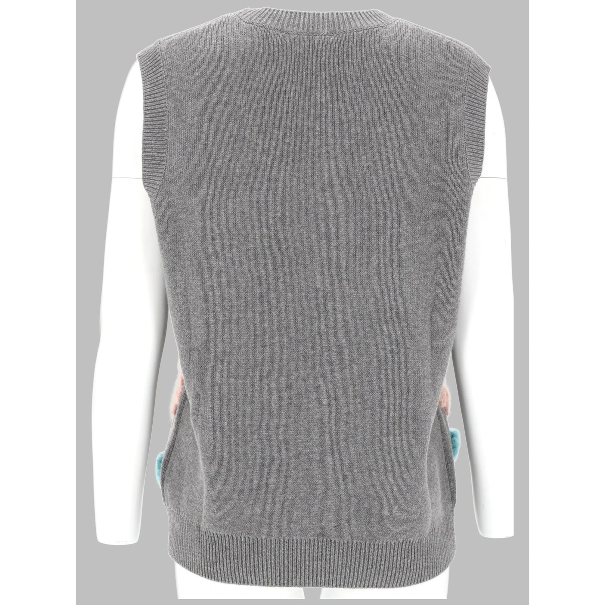 GILET CON APPLICAZIONI FLOREALI