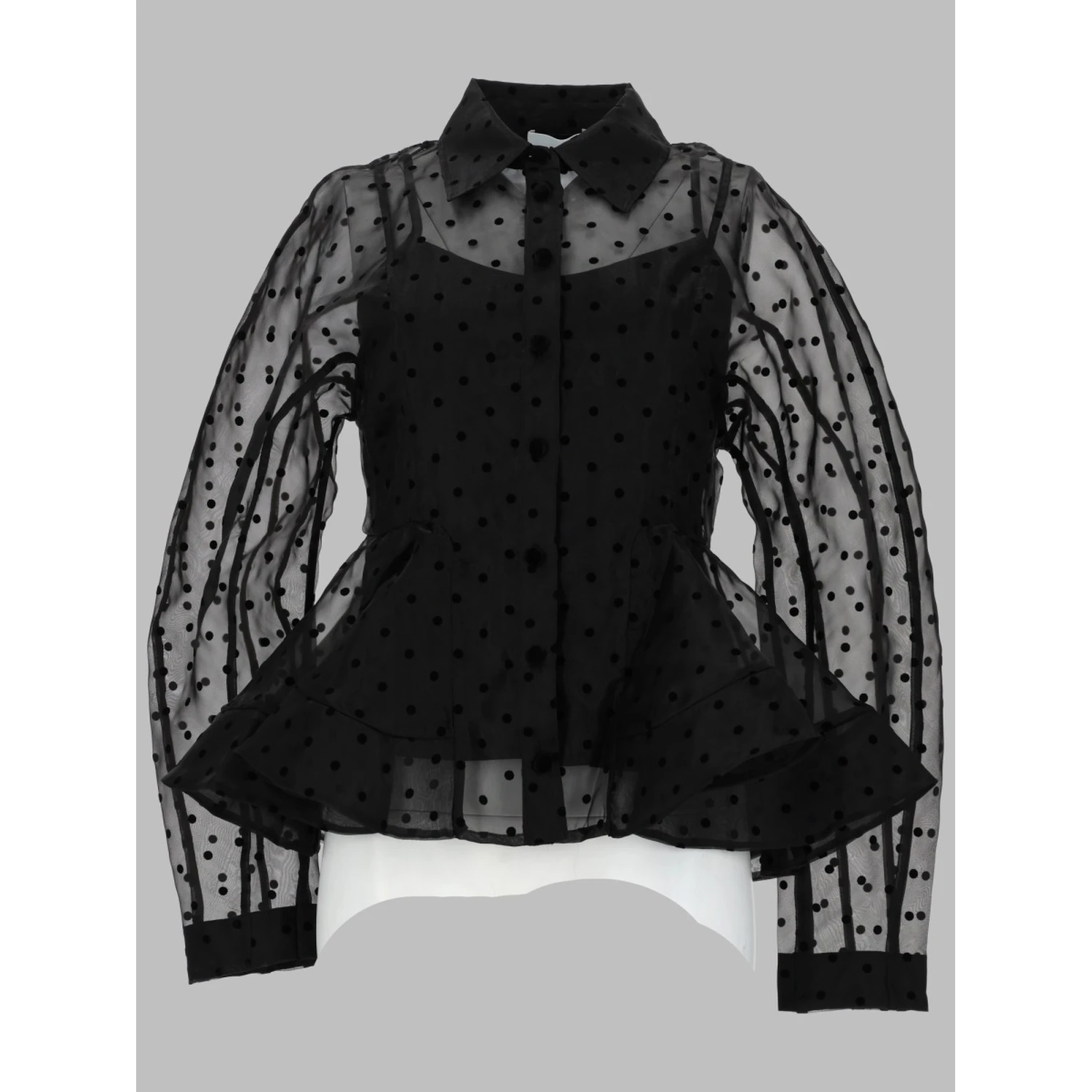CAMICIA "PEPLUM" IN ORGANZA