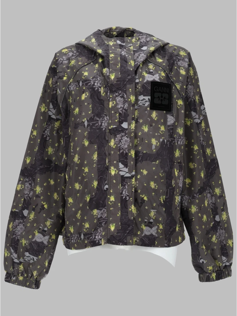 GIACCA IN NYLON LEGGERO CON STAMPA