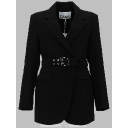 BLAZER IN CREPE CON CINTURA