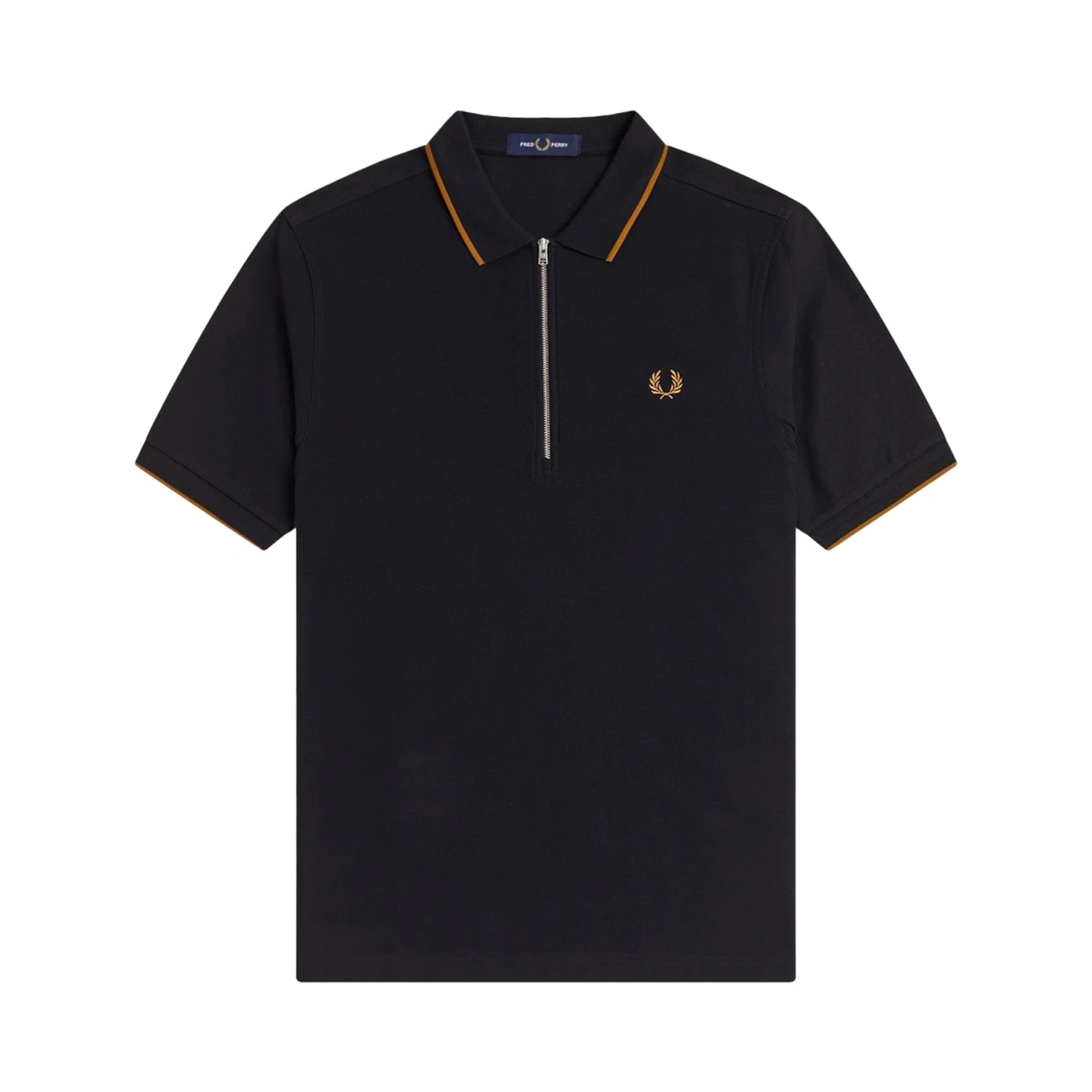 POLO CON ZIP E LOGO