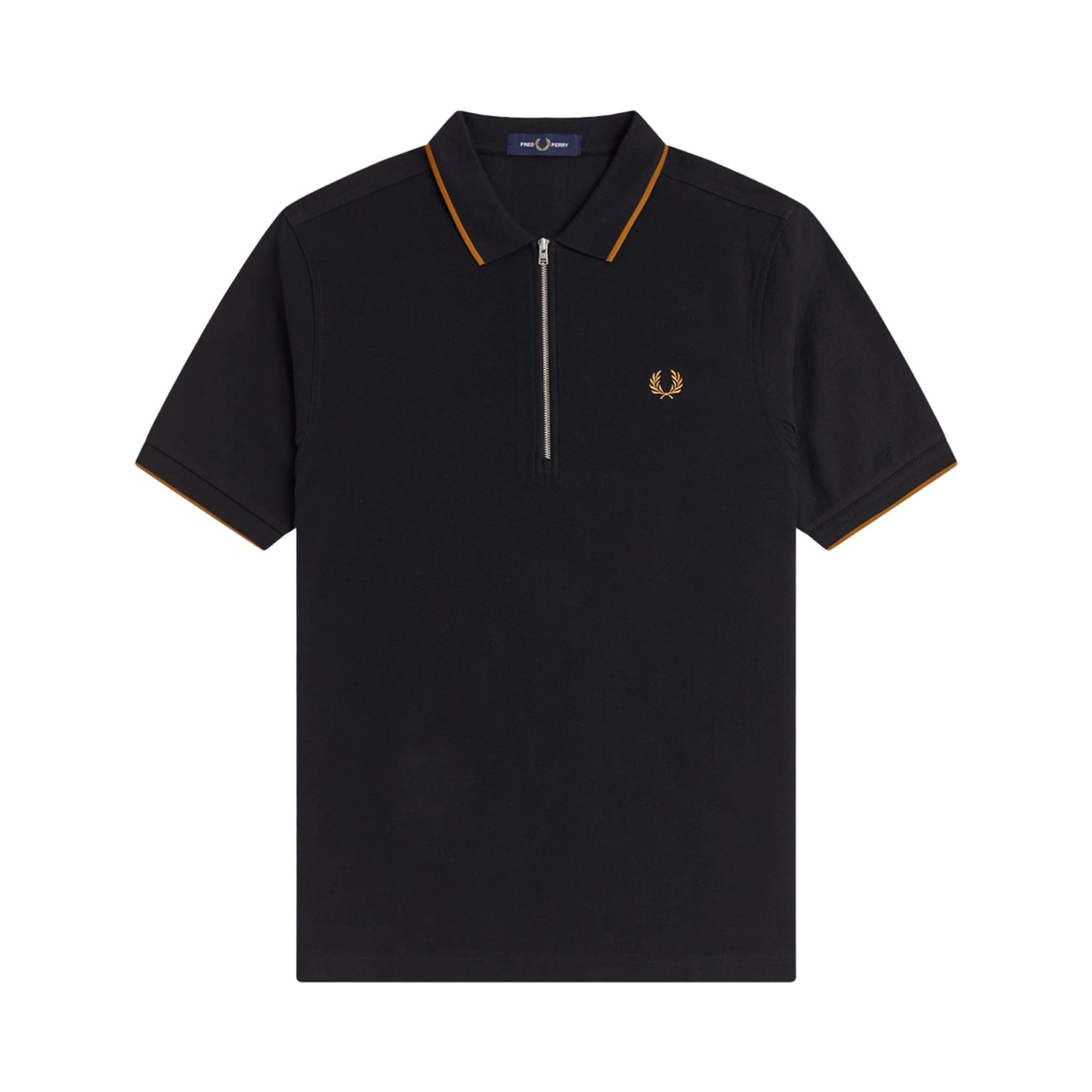 POLO CON ZIP E LOGO
