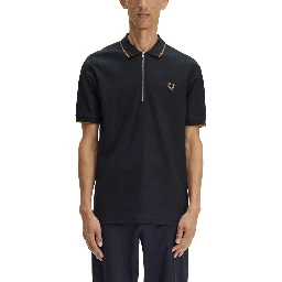 POLO CON ZIP E LOGO