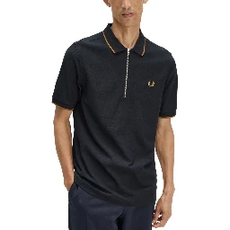 POLO CON ZIP E LOGO