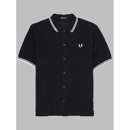 POLO CON BOTTONI E LOGO