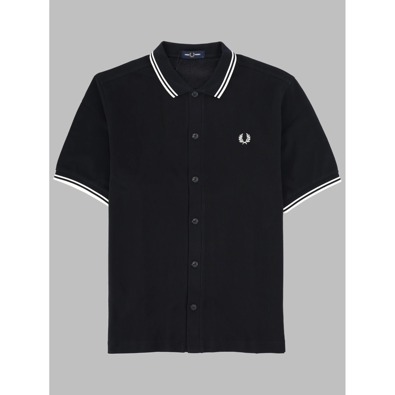 POLO CON BOTTONI E LOGO