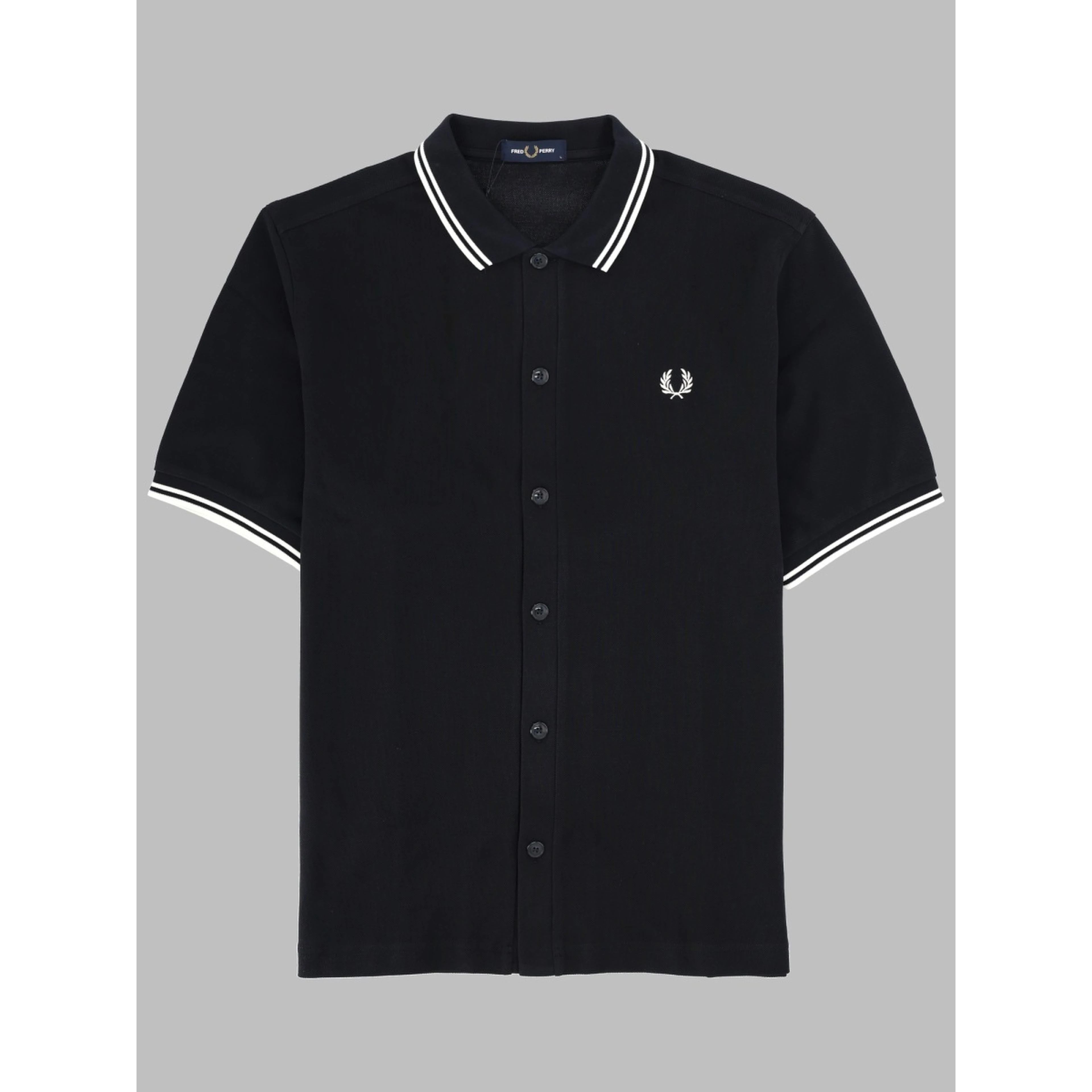 POLO CON BOTTONI E LOGO
