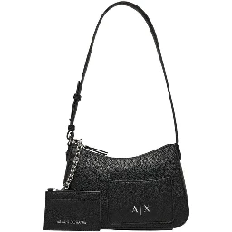 Black Polyester Handbag