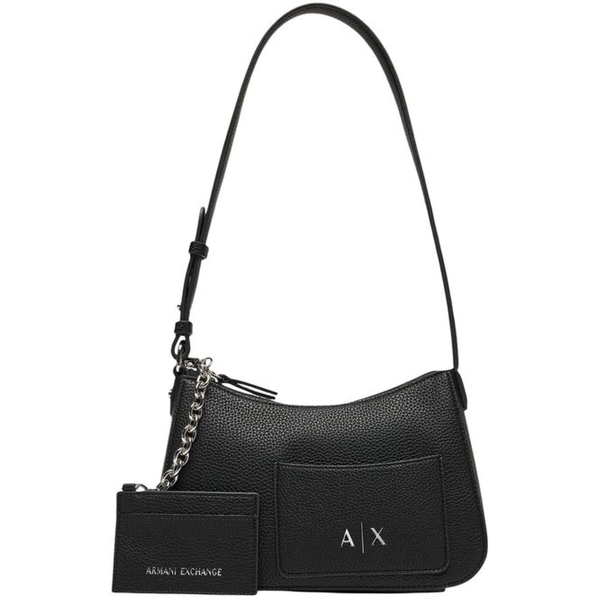 Black Polyester Handbag