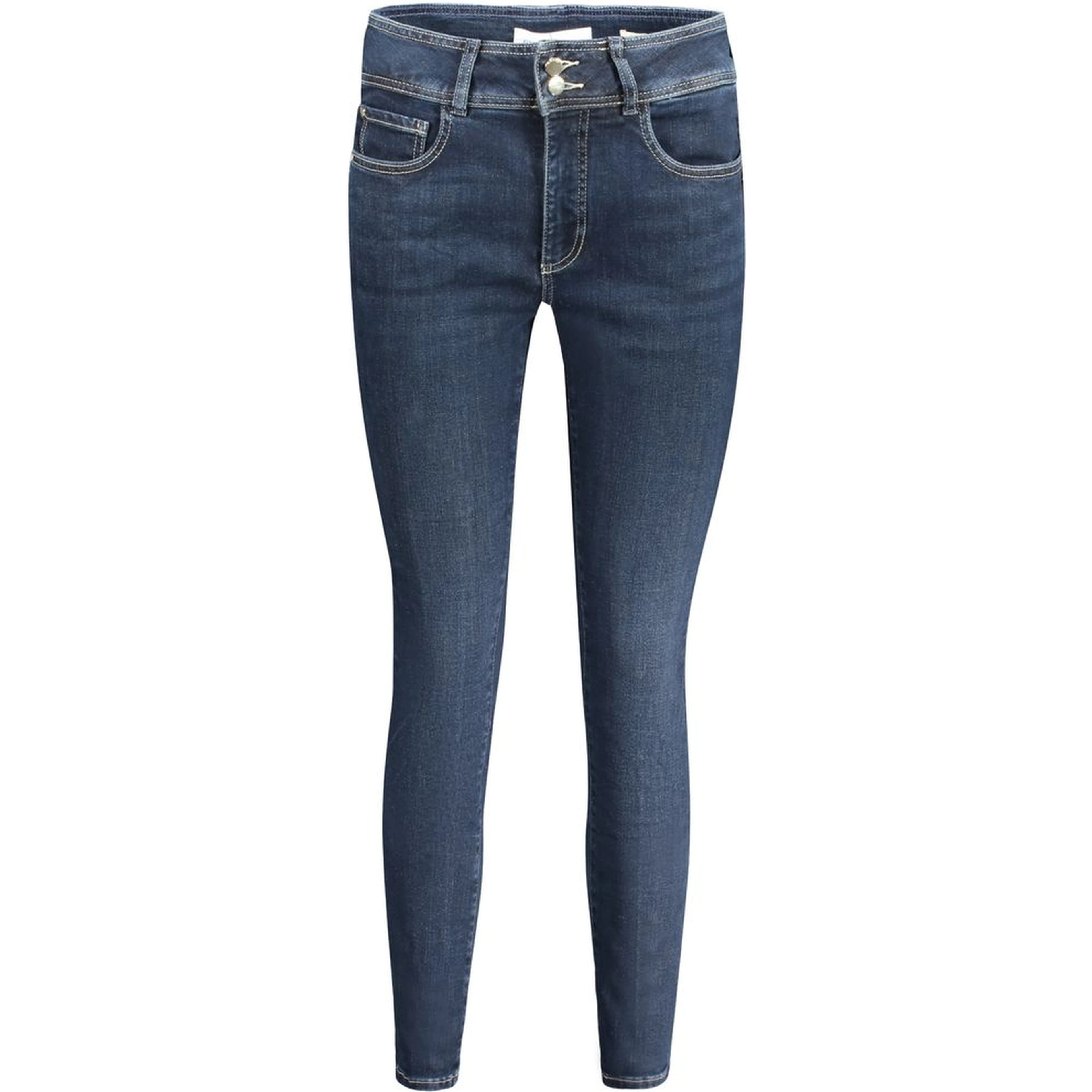 Blue Cotton Women Skinny Jean