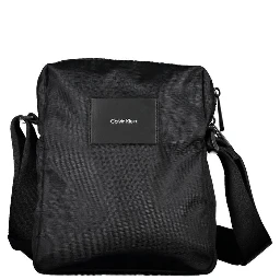 Black Polyester Men's Shoulder Bag