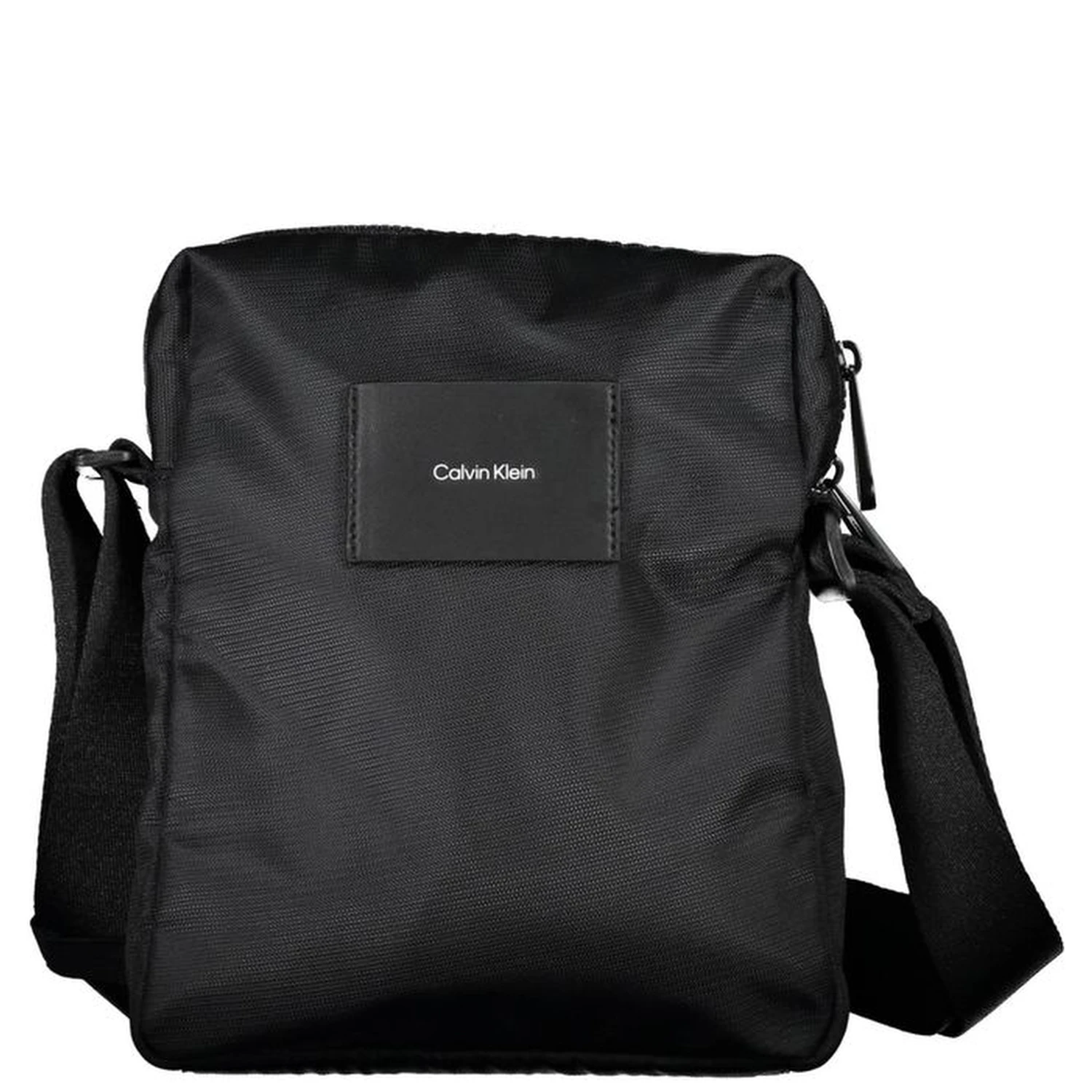 Black Polyester Men's Shoulder Bag