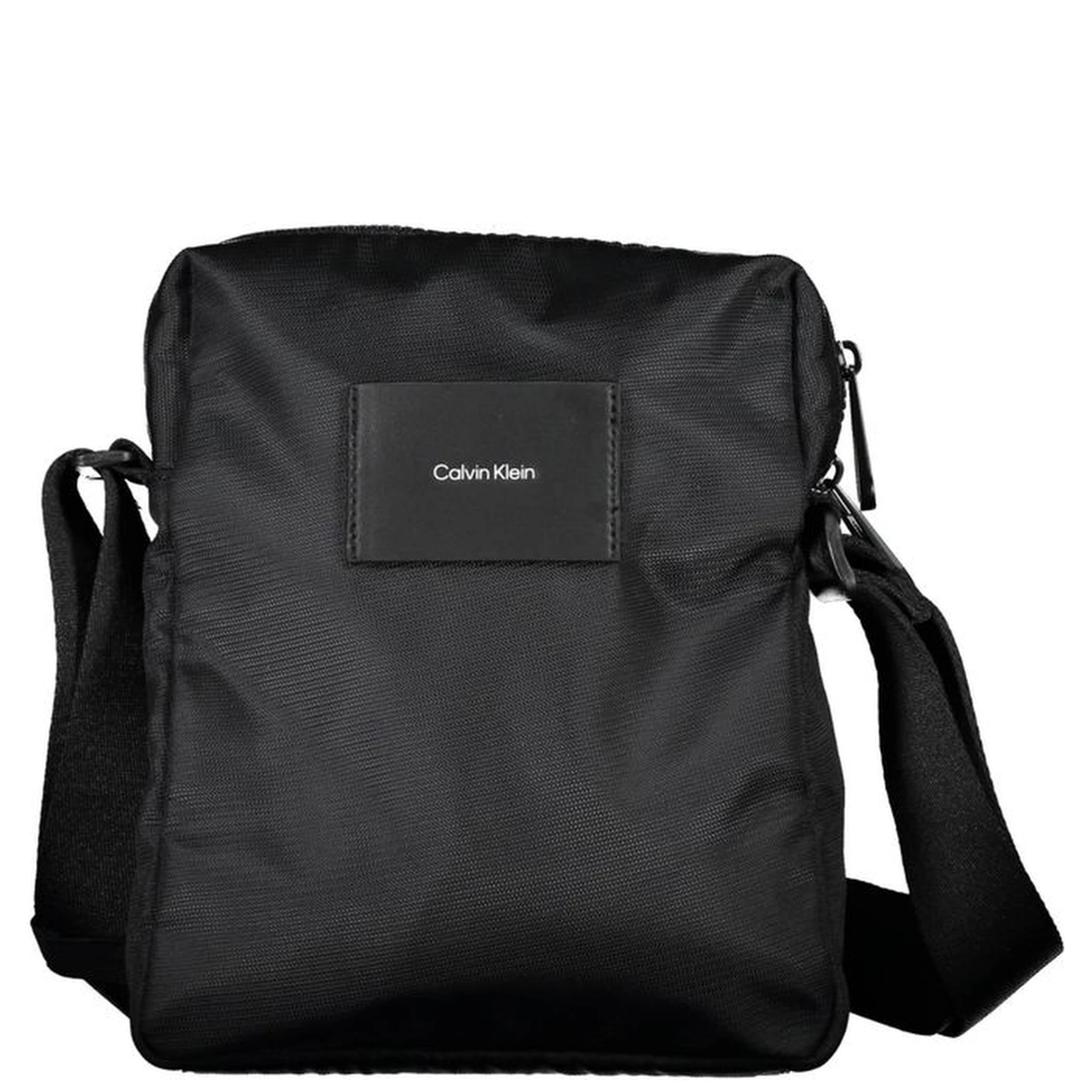 Black Polyester Men's Shoulder Bag