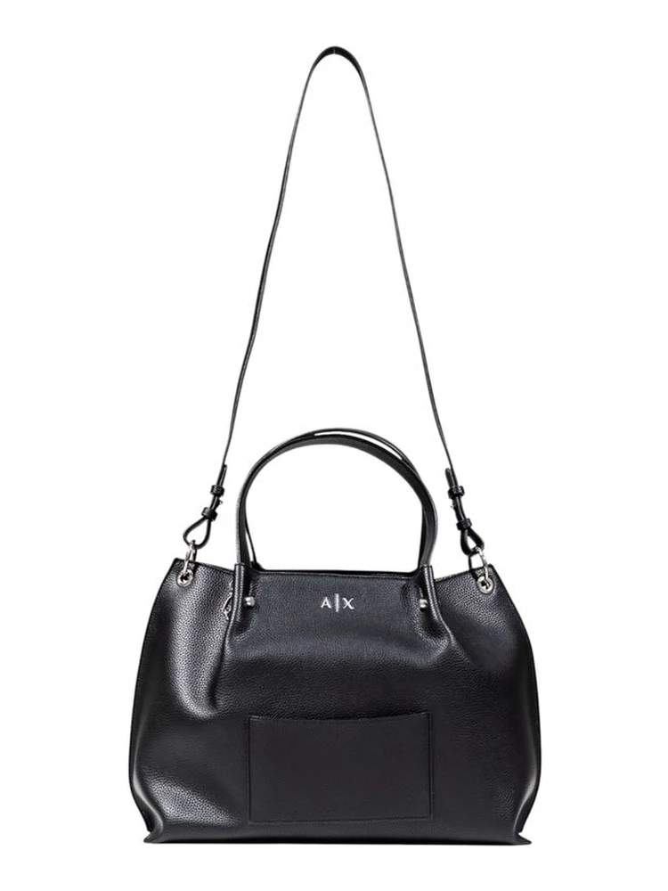 Black Polyester Handbag