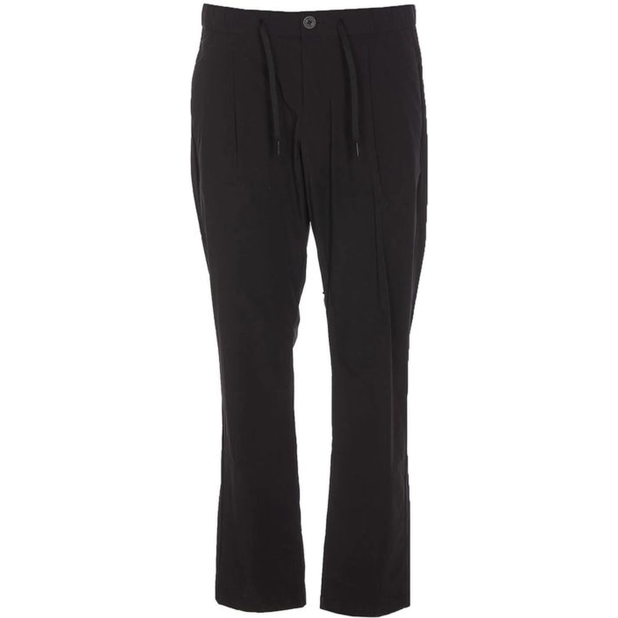 Black Elastane Athletic Pants