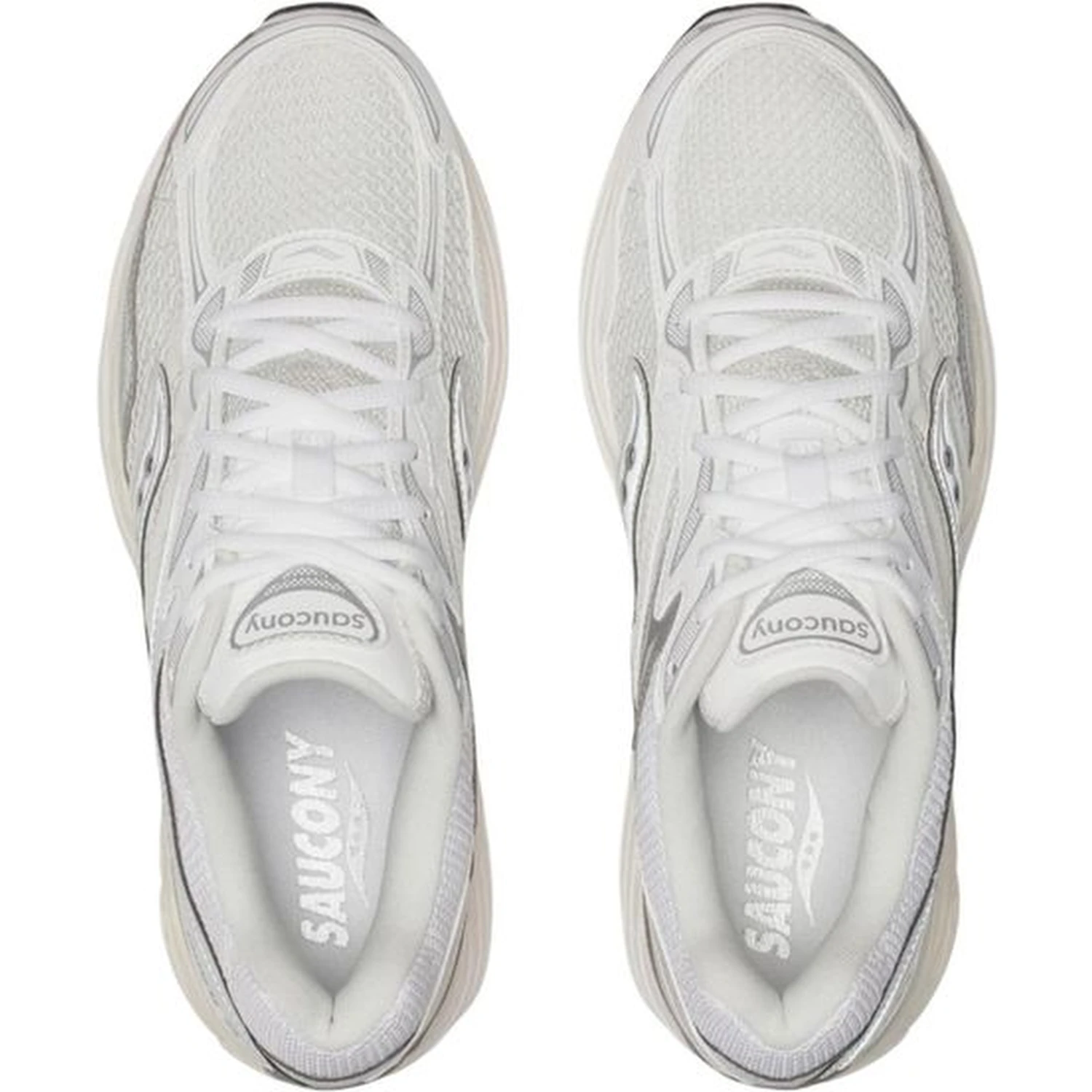 Silver Synthetic Athletic Sneakers