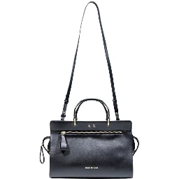 Black Polyester Handbag