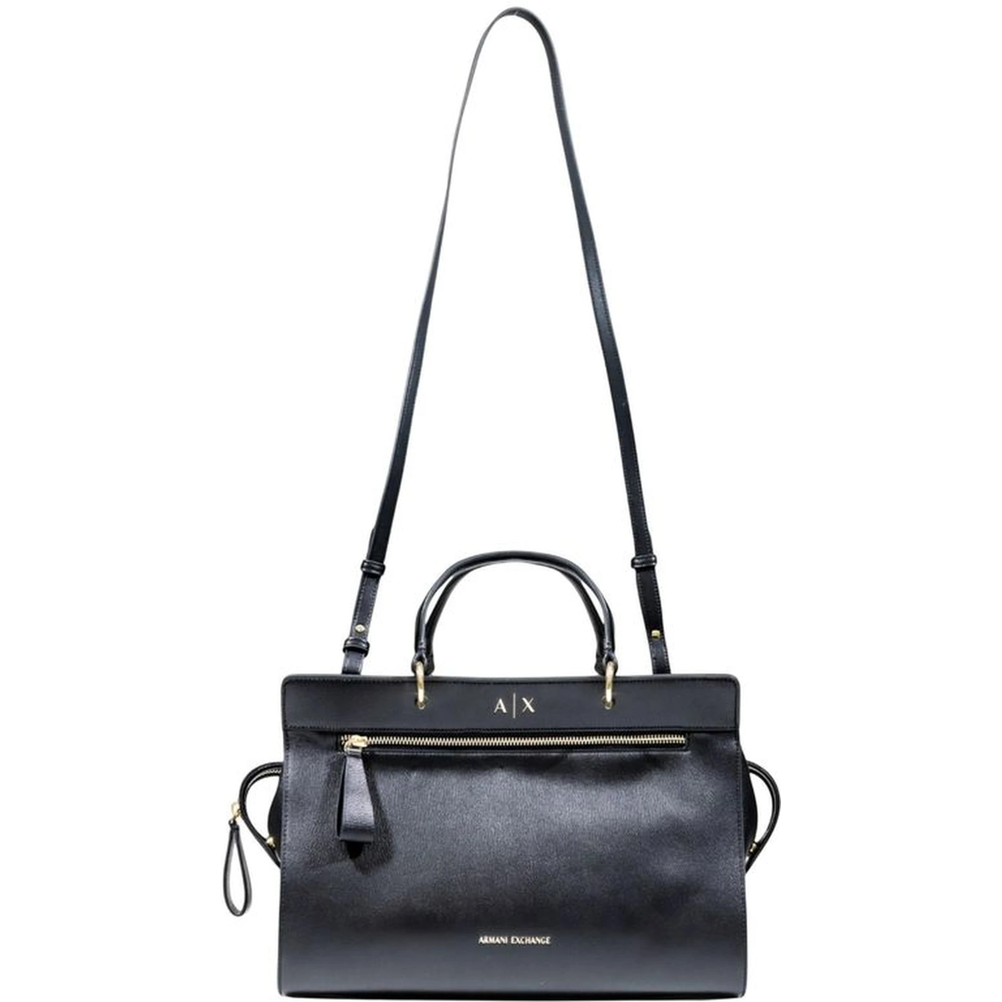 Black Polyester Handbag