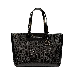 Black Polyester Handbag