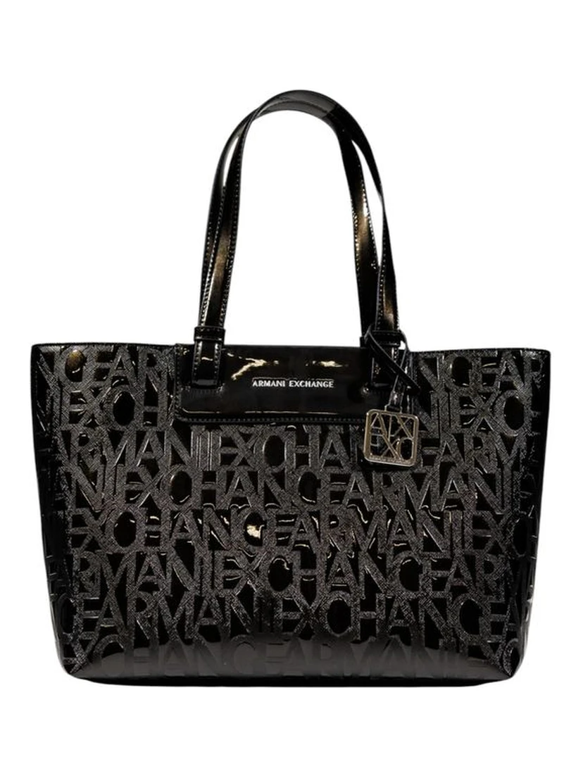 Black Polyester Handbag