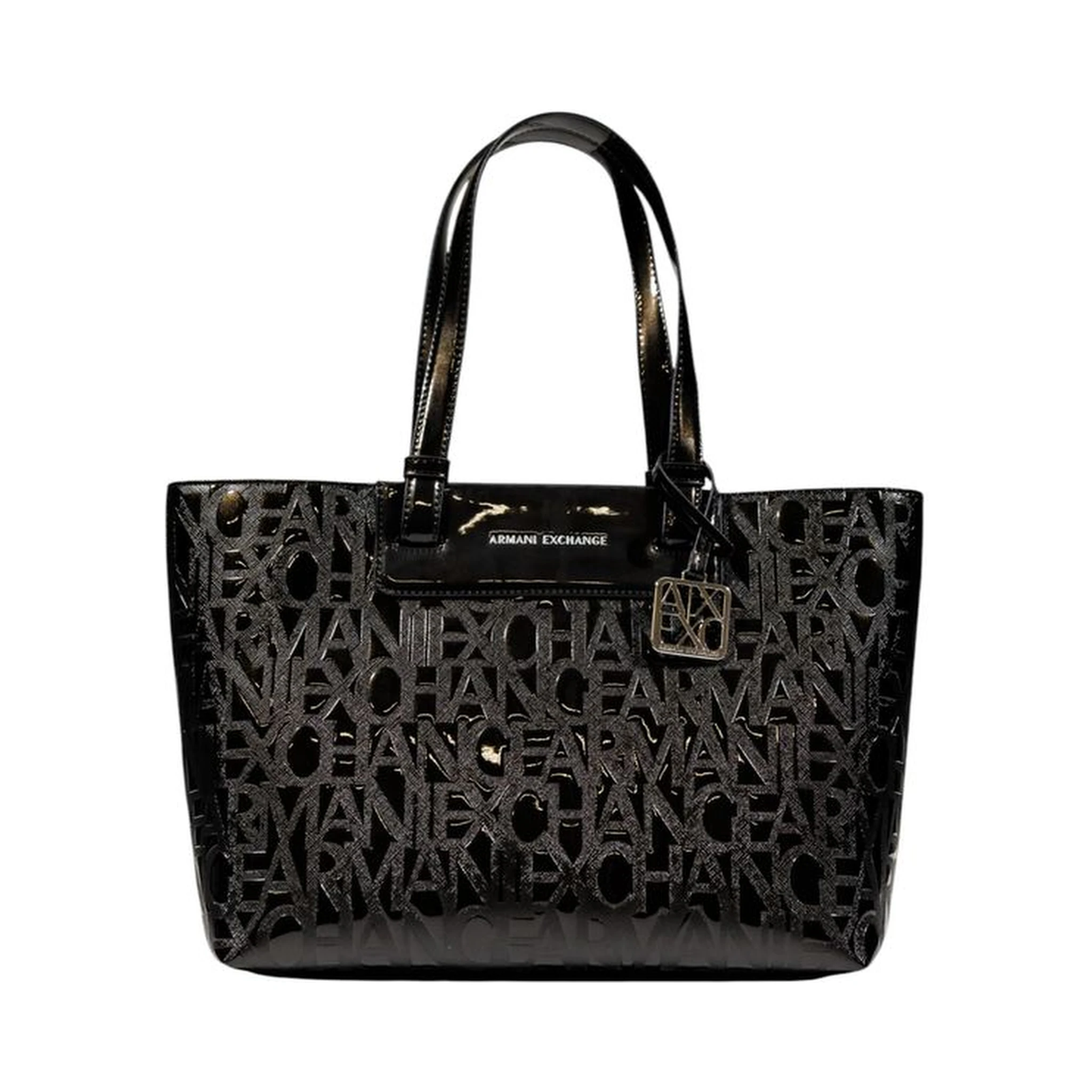 Black Polyester Handbag