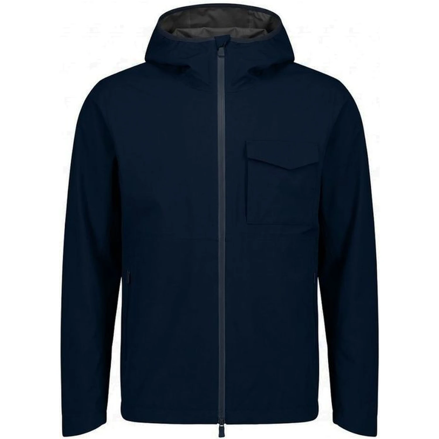 Blue Polyester Shell Jacket