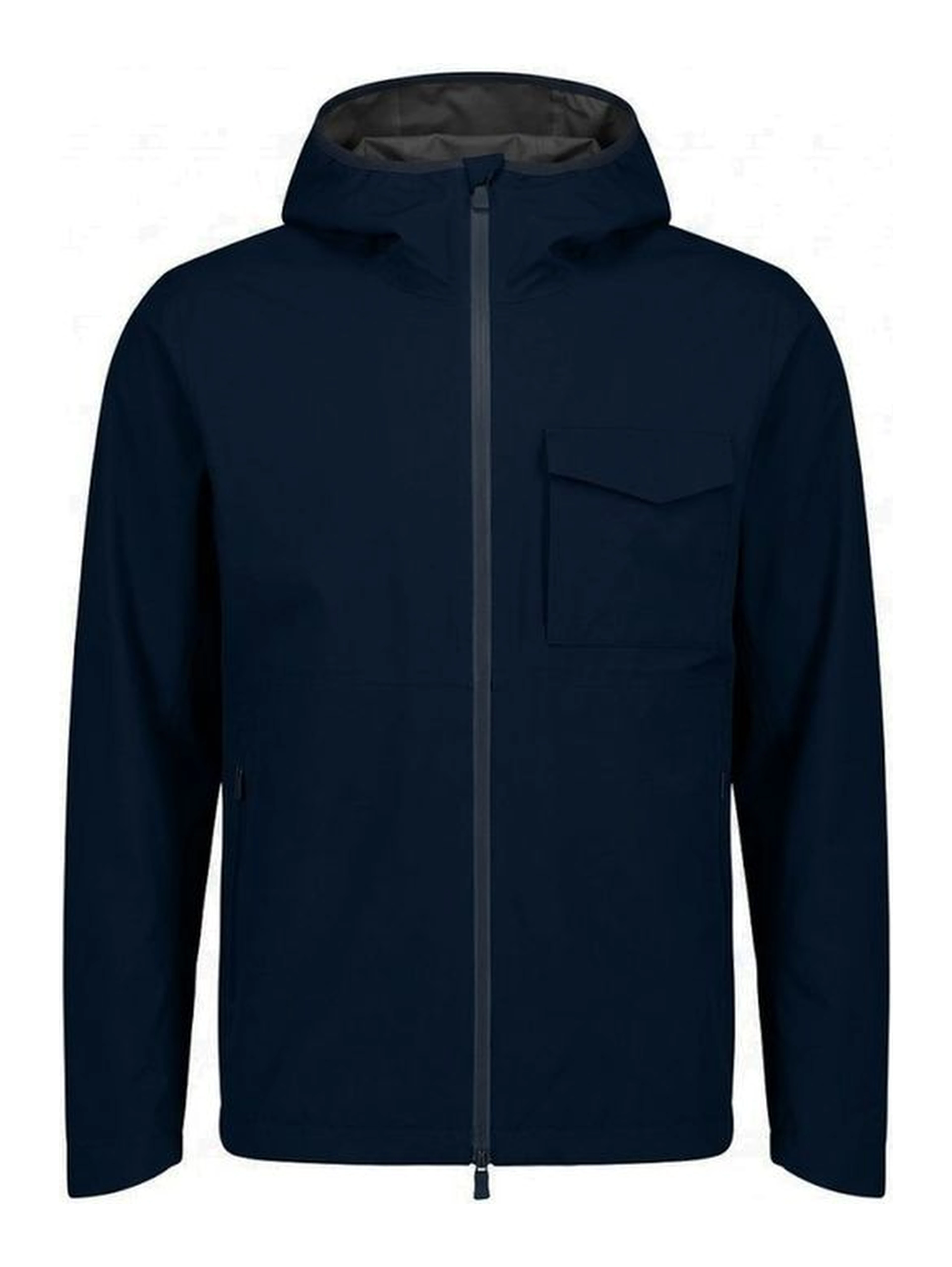 Blue Polyester Shell Jacket