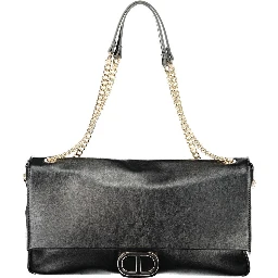 Nero Poliuretano Woman Shoulder Bag