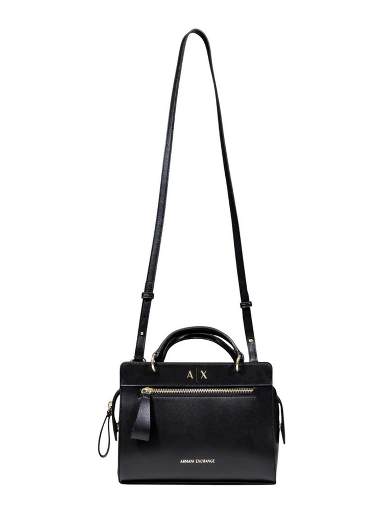 Black Polyester Handbag