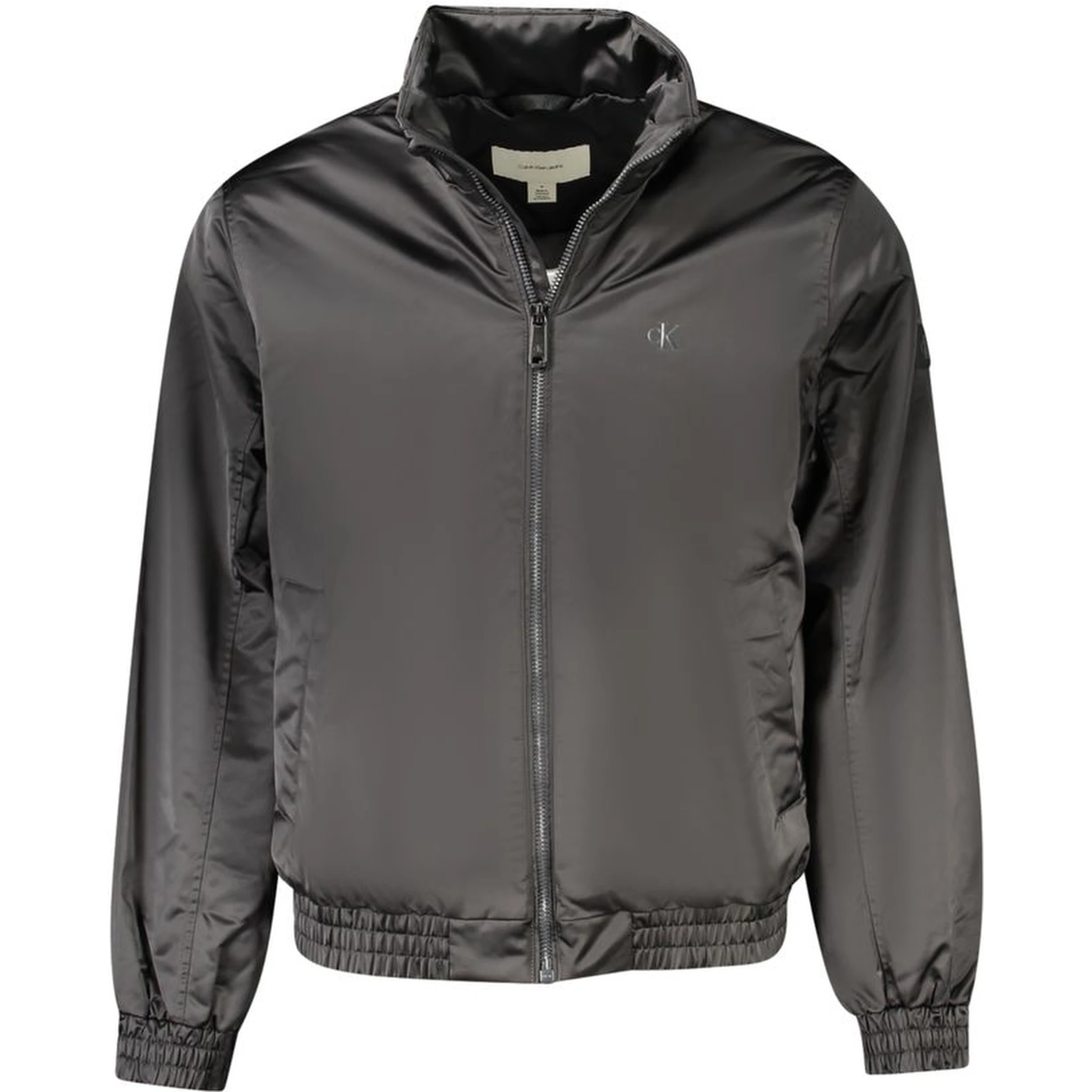 Black Polyester Men Jacket