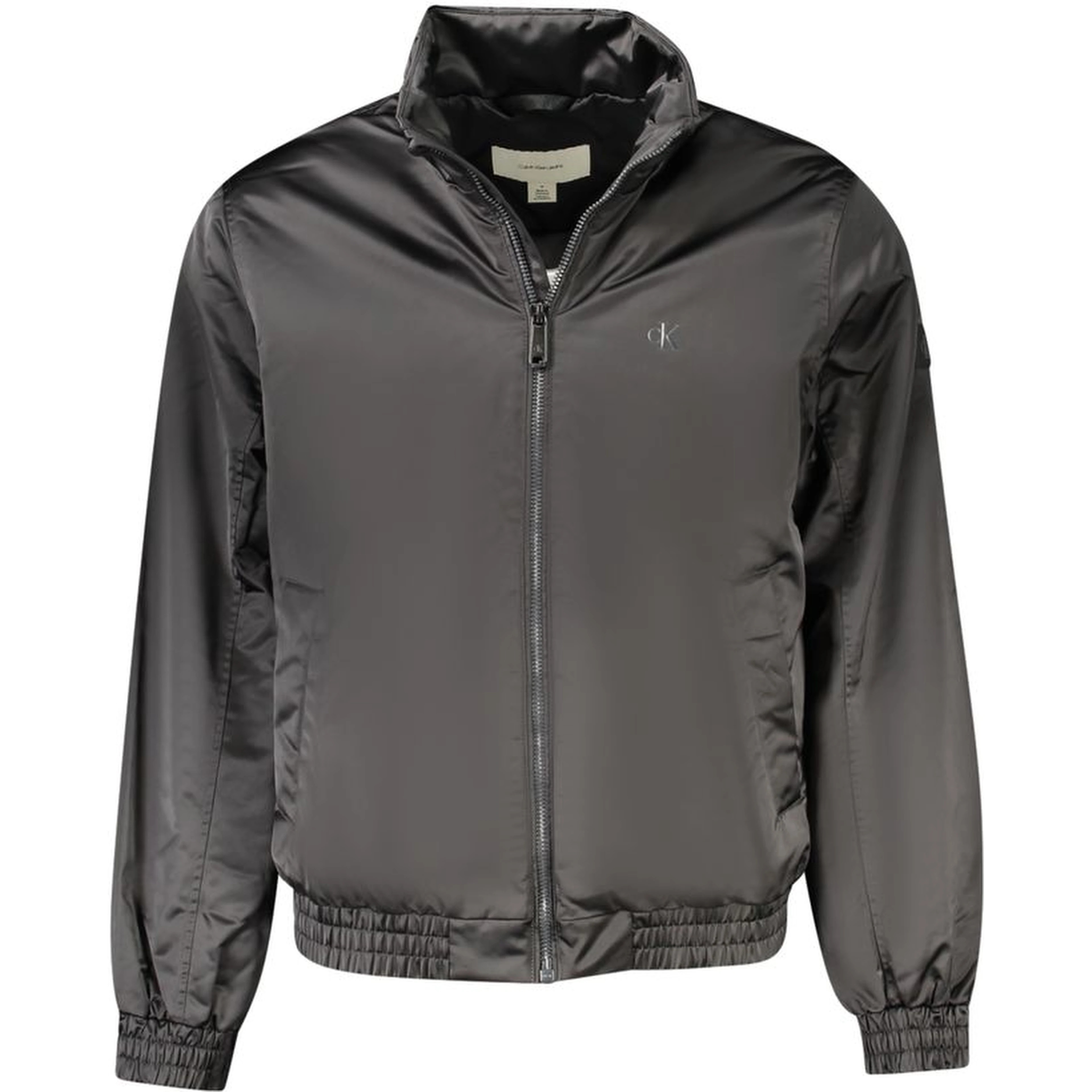 Black Polyester Men Jacket