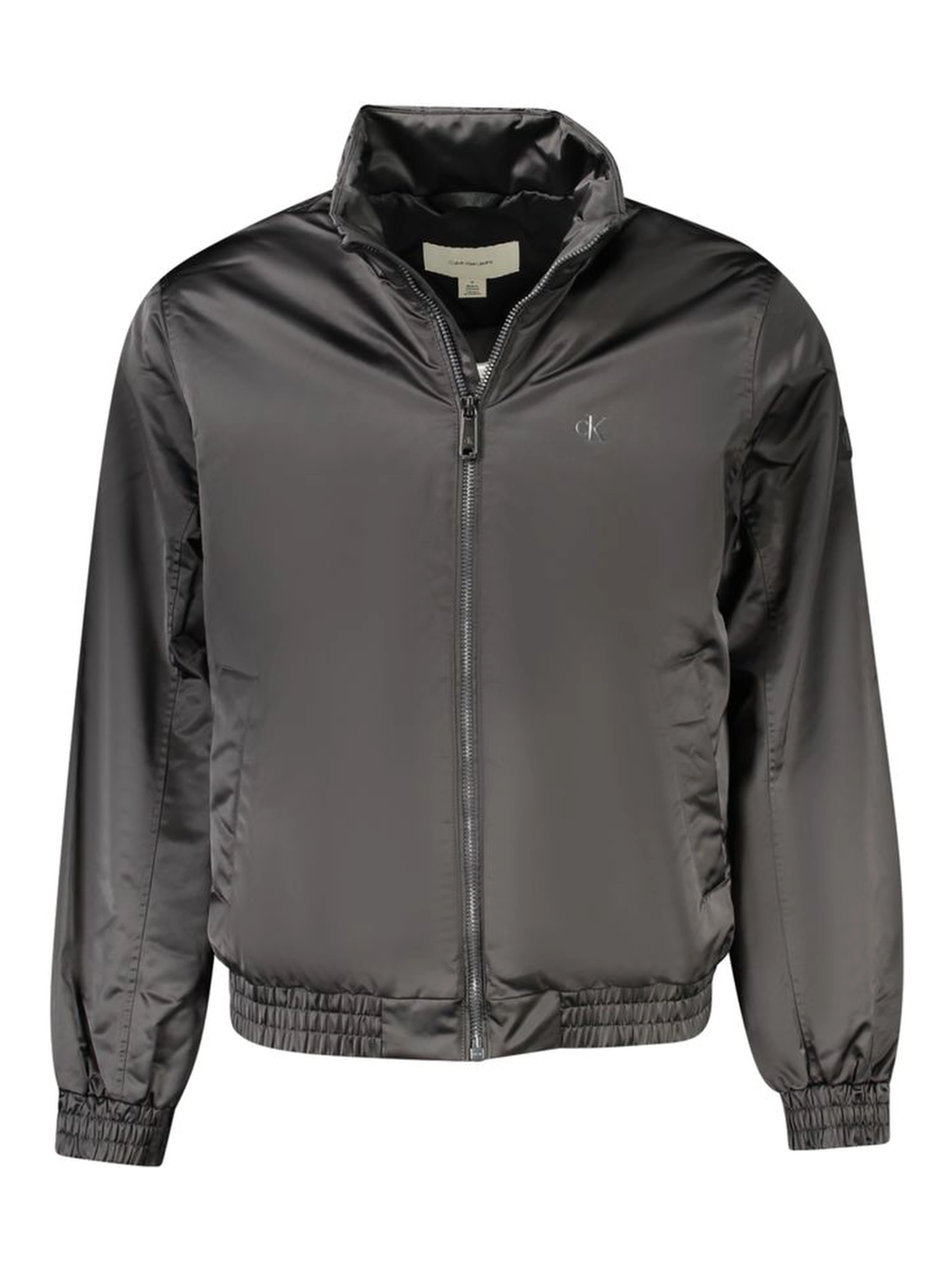 Black Polyester Men Jacket