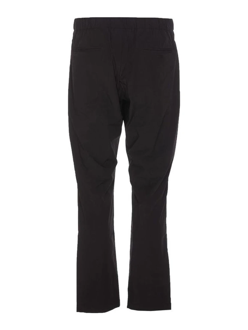Black Elastane Athletic Pants
