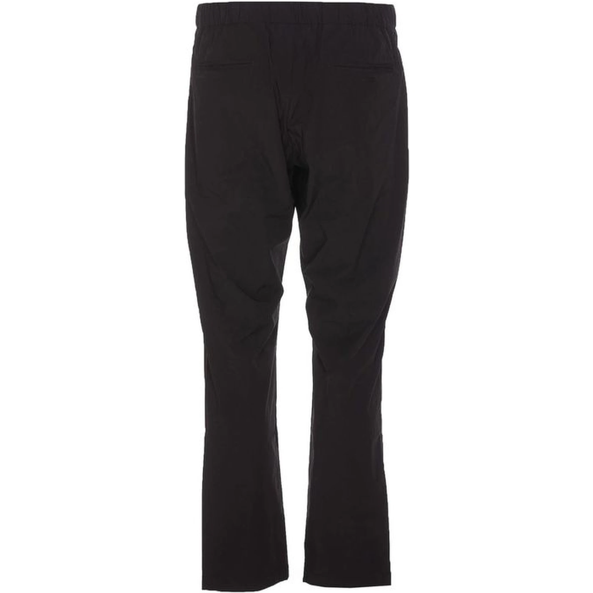 Black Elastane Athletic Pants
