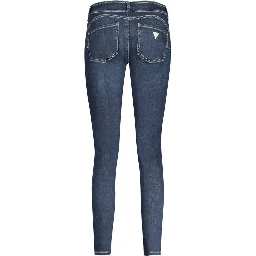 Blue Cotton Women Skinny Jean