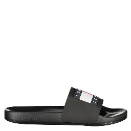Black Polyurethane Men Slipper
